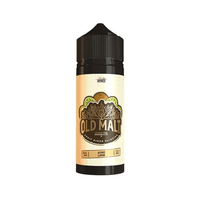 Old Malt Kiwi Lime 100ml shortfill e-liquid bottle with black cap and detailed label design.