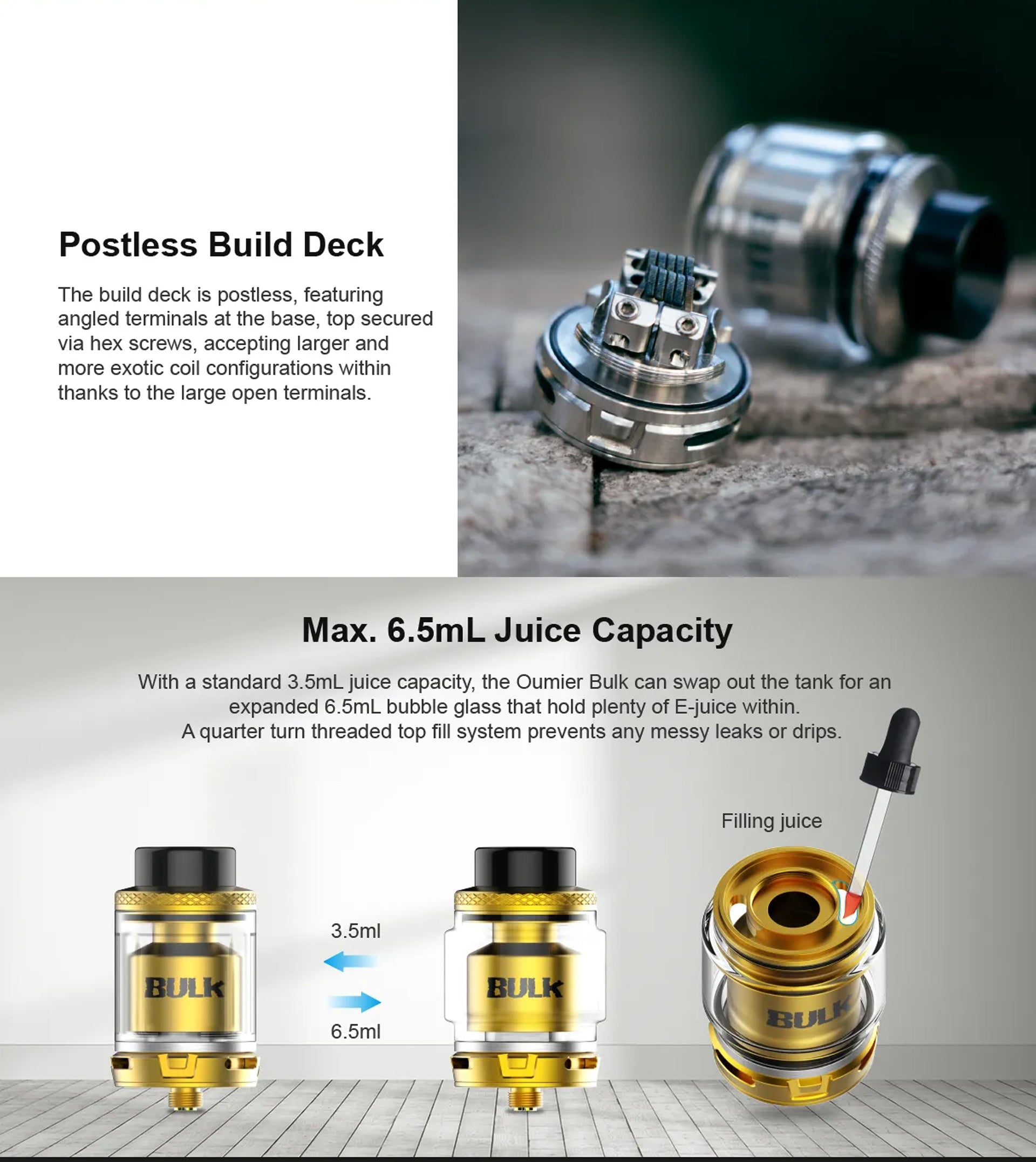 Oumier Bulk 28mm RTA - ECIGONE