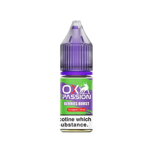 OXVA Ox Passion Berries Burst 10ml Nic Salt E-liquid - Perfect for Refillable Vape Kits