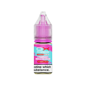 OXVA Ox Passion Strawberry Vanilla Ice Cream 10ml Nic Salt E-liquid - Perfect for Refillable Vape Kits