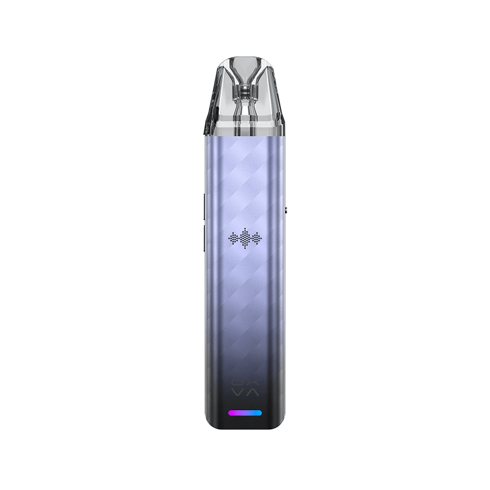 Sleek Oxva Xlim SE 2 pod kit in metallic purple finish, displayed upright.