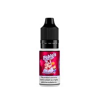 Pablo's Cake Shop Birthday Cake vape juice bottle, pink label, 10ml.