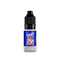 Pablo's Cake Shop Blueberry Cinnamon Cake e-liquid bottle, 10ml salt nicotine.