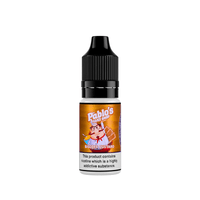 Pablo's Cake Shop Biscoff Custard 10ml vape juice bottle with safety warning.