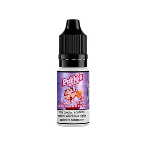 Pablo's Cake Shop Peanut Butter with Whipped Cream Flavour 10ml Nic Salt E-liquid perfect for Refillable Vape Kits