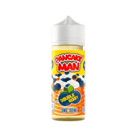 Pancake Man Double Berry 100ml vape juice bottle with vibrant label featuring berries and pancakes.