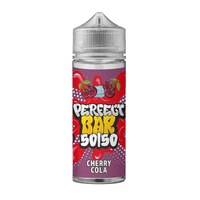 Cherry Cola vape juice bottle with vibrant red and purple design.