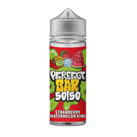 Perfect Bar 50:50 vape juice, strawberry, watermelon, kiwi flavour, 100ml bottle.