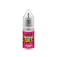 Perfect Salt Pink Raspberry Sherbet 10ml vape bottle with vibrant pink label.