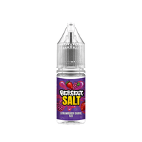 Perfect Salt e-liquid bottle, Strawberry Grape Fizz flavour, with a vibrant purple label.