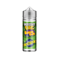 Perfect Vape Bubblegum e-liquid bottle, apple flavour, 100ml.