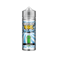 Perfect Vape Slush Lime e-liquid 100ml shortfill bottle with vibrant blue and green design.