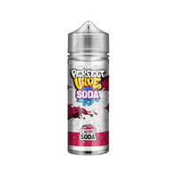 Vape juice bottle labelled "Perfect Vape Soda" with cherry soda design.