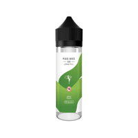 Pixie Juice 50ml longfill bottle with apple and peach flavours, black cap.