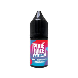 Pixie Juice Bar Style Wild Strawberries & Blueberries 10ml Nic Salt E-liquid - Perfect for Refillable Vape Kits