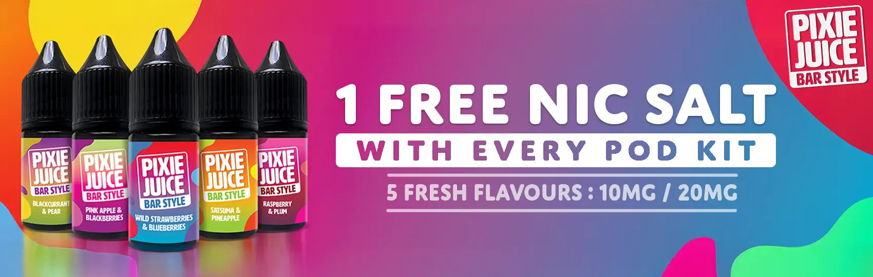 Shop Pods Kits & Claim 1 Free Nic Salt