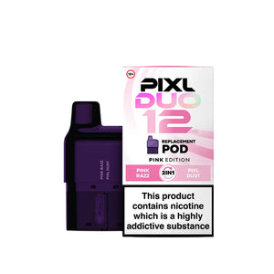 PIXL Duo Prefilled Vape Pod Pink Edition 2 in 1 Flavours Pink Razz - Pixl Dust