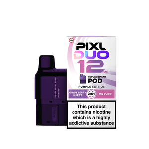 PIXL Duo Prefilled Vape Pod Purple Edition 2 in 1 Flavours Grape Berry Burst - Mr Purp 