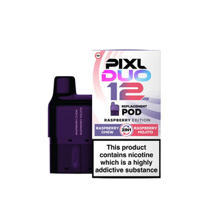 PIXL Duo Prefilled Vape Pod Raspberry Edition 2 in 1 Flavours Raspberry Chew - Raspberry Mojito