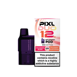 PIXL Duo Prefilled Vape Pod Red Edition 2 in 1 Flavours Strawberry Blush - Strawberry Blood Orange