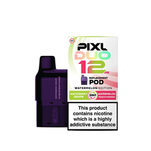 PIXL Duo Prefilled Vape Pod Watermelon Edition 2 in 1 Flavours Waterberry Grape - Watermelon Peach Mango 