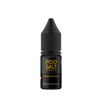 Pod Salt Havana Gold 10ml e-liquid bottle with black and gold label.