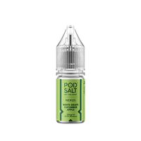 Pod Salt Nexus e-liquid bottle, flavour: White Grape Cucumber Apple, 20mg/ml nicotine.