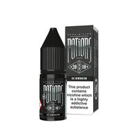 Prohibition Potions Ice Remington 10ml e-liquid bottle and box, with nicotine warning label.