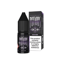 Prohibition Potions Black Crack e-liquid bottle and box with nicotine warning.