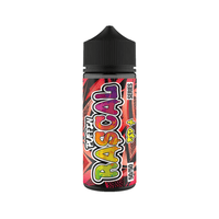 Bottle of Puffin Rascal vape juice with vibrant red and black design.