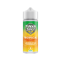 Pukka Juice Tropical 100ml bottle with watermelon, kiwi, and passionfruit flavour.