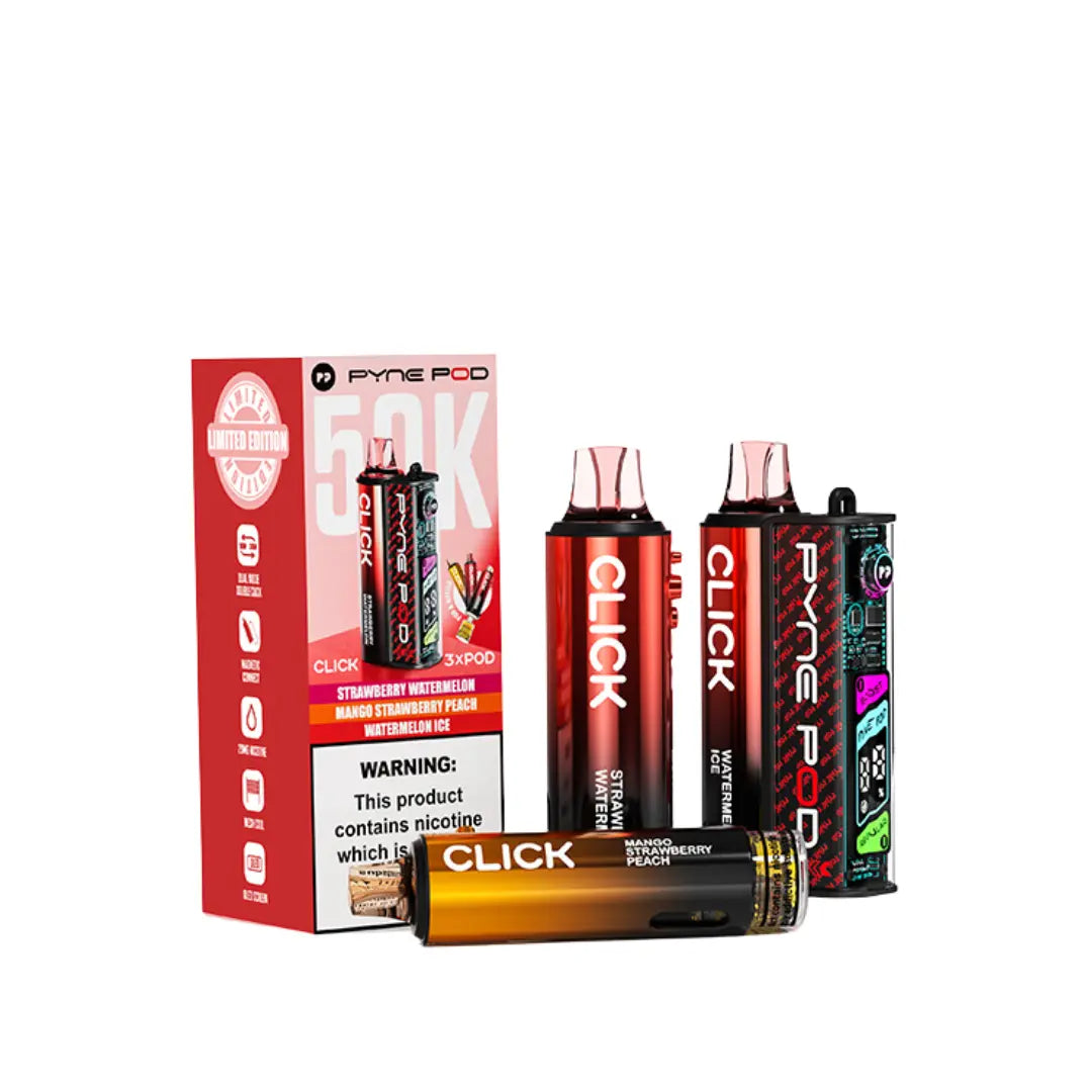 Pyne Pod Click 50K Vape Kit | 50,000 Puffs | 3 Flavours