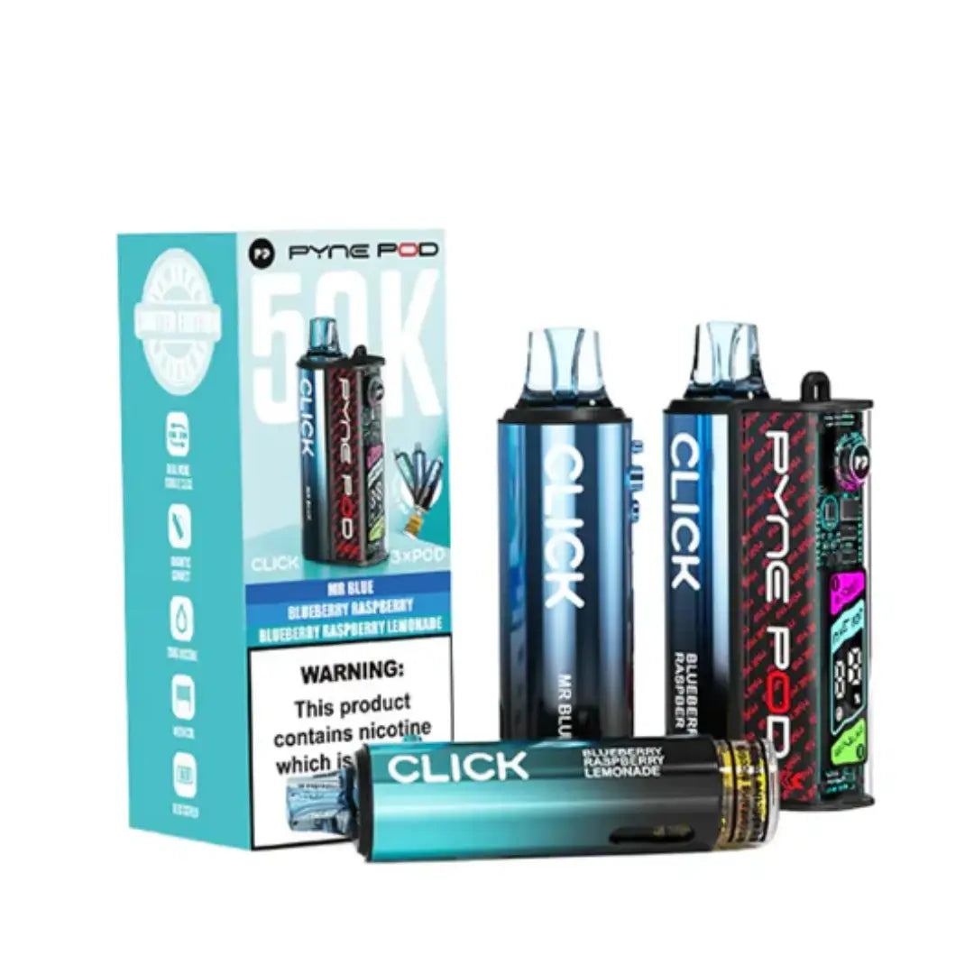 Pyne Pod Click 50K Vape Kit | 50,000 Puffs | 3 Flavours | Ecigone Pyne Pod Click 50K Vape Kit | 50,000 Puffs | 3 Flavours | Ecigone