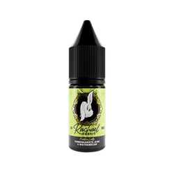 Five Rachael Rabbit 10ml e-liquid bottles in various flavours.