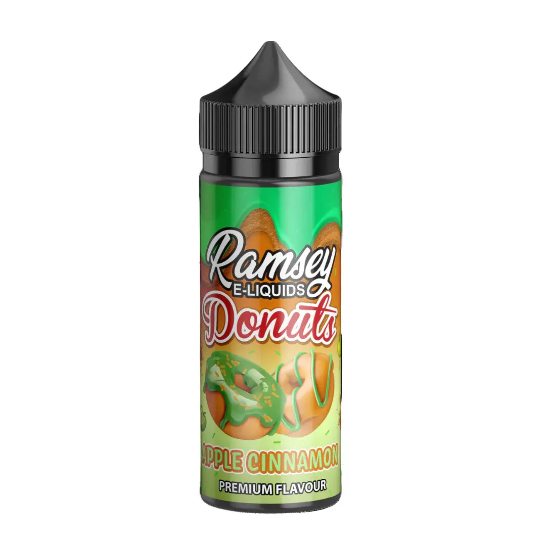 Ramsey Donuts Apple Cinnamon 100ml Shortfill E-Liquid - Premium Doughnut Flavour