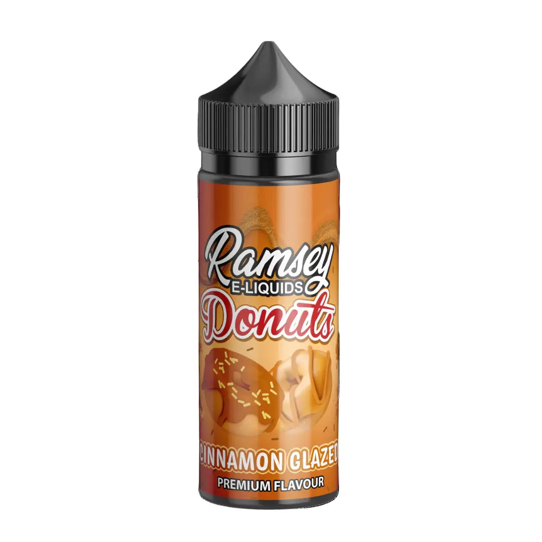 Ramsey Donuts Cinnamon Glazed 100ml Shortfill E-Liquid - Premium Doughnut Flavour