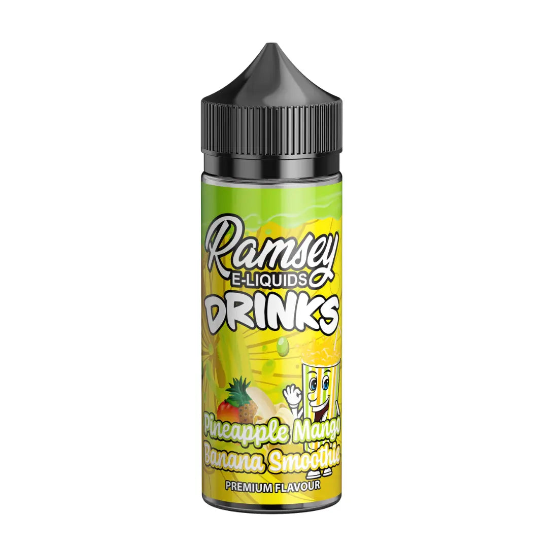 Ramsey Drinks Pineapple Mango Banana Smoothie 100ml Shortfill E-Liquid