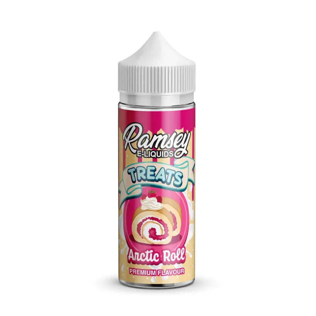 Ramsey Treats 100ml Arctic Roll Shortfill E-Liquid - Premium Dessert Flavour