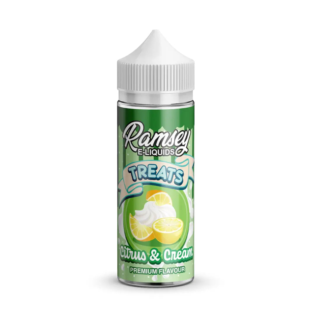 Ramsey Treats Citrus & Creme 100ml Shortfill E-Liquid - Premium Dessert Flavour