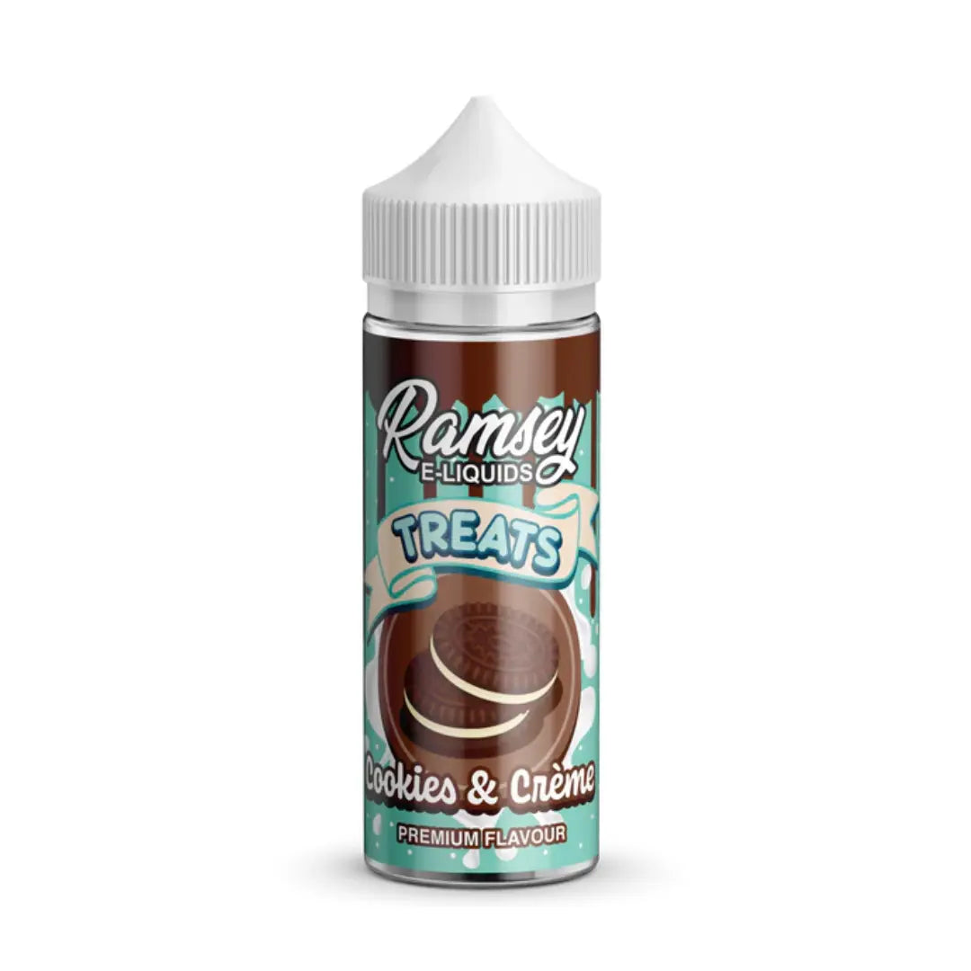 Ramsey Treats Cookies & Creme 100ml Shortfill E-Liquid - Premium Dessert Flavour