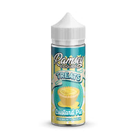 Ramsey Treats Custard Pie 100ml Shortfill E-Liquid - Premium Dessert Flavour