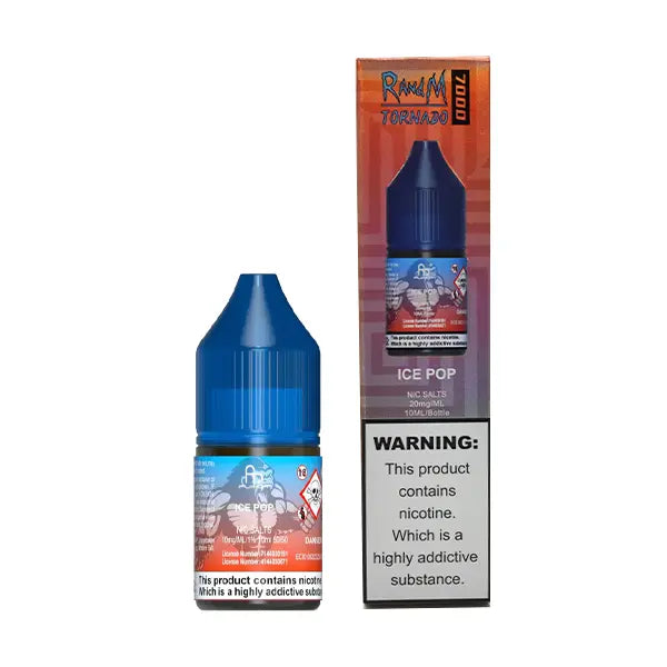 RandM Tornado 9000 Ice Pop 10ml Nic Salt - UK RandM Tornado 9000 Ice Pop 10ml Nic Salt - UK