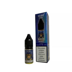 R&M Vape 10ml Nic Salt e-liquid Mr Blue Flavour available in 10mg & 20mg strength