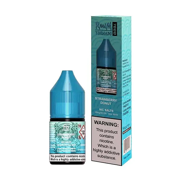 R&M Vape 10ml Nic Salt Strawberry Donut Flavour