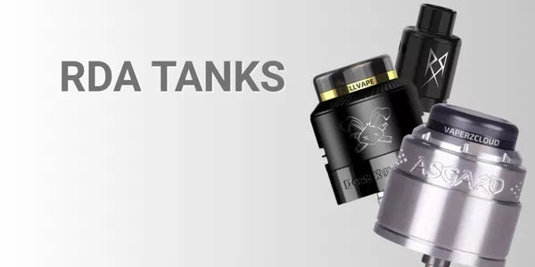 High-performance rebuildable dripping atomizers featuring the Vaperz Cloud Asgard RDA and Hellvape Dead Rabbit RDA.