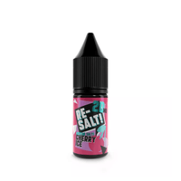 Re-Salt Cherry Ice 10ml vape juice with a vibrant pink and black label.