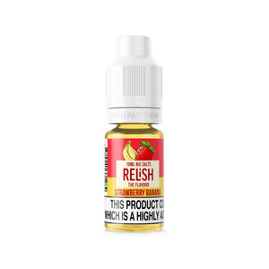 Relish 10ml Nic Salt E-liquid in Strawberry Banana Flavour