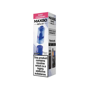 RELX MaxGo Sweet Strawberry Refill Pod - for RELX MaxGo 12k vape kit & RELX MaxGo 33k vape kit