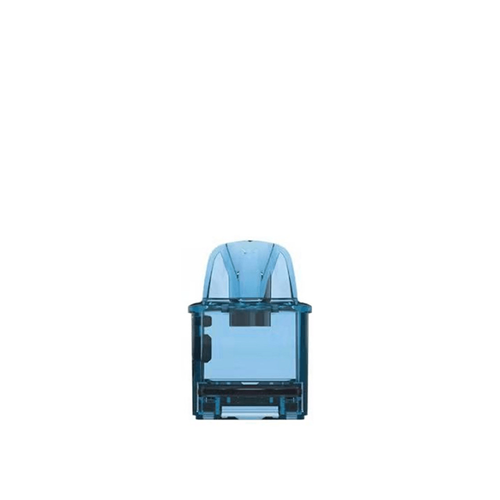 Rincoe Jellybox Nano replacement pod in transparent blue on a white background.