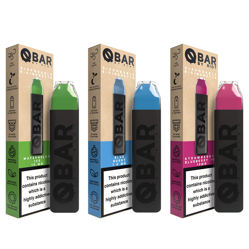 Riot QBAR Disposable Vape Pen *550 PUFFS* - Hardware - Ecigone Vape Shop UK